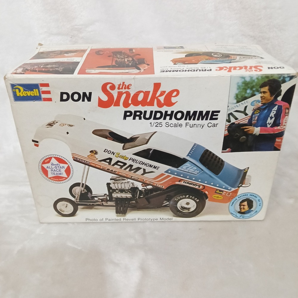 Revell Don Snake Prudhomme Army Funny Car 1/25 Scale Model Kit Vintage H-1481